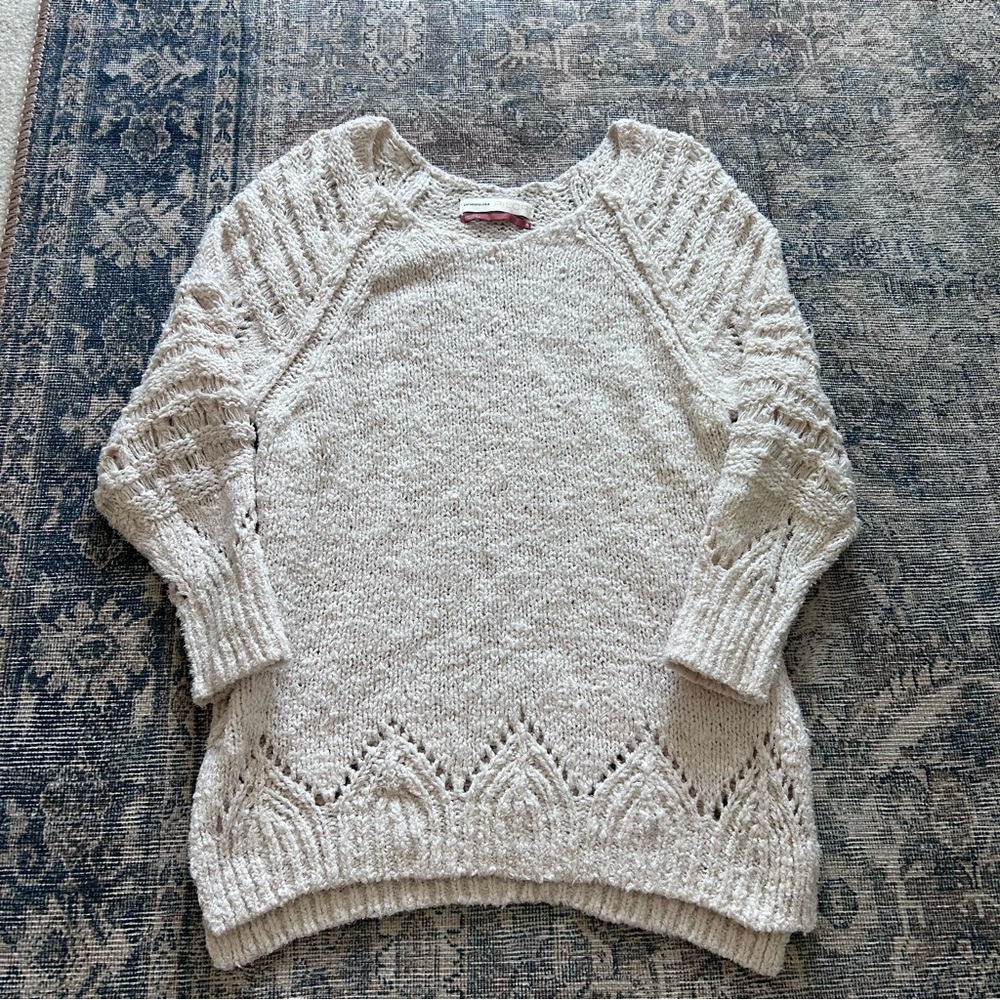 Anthropologie Pilcro cream sweater size XS